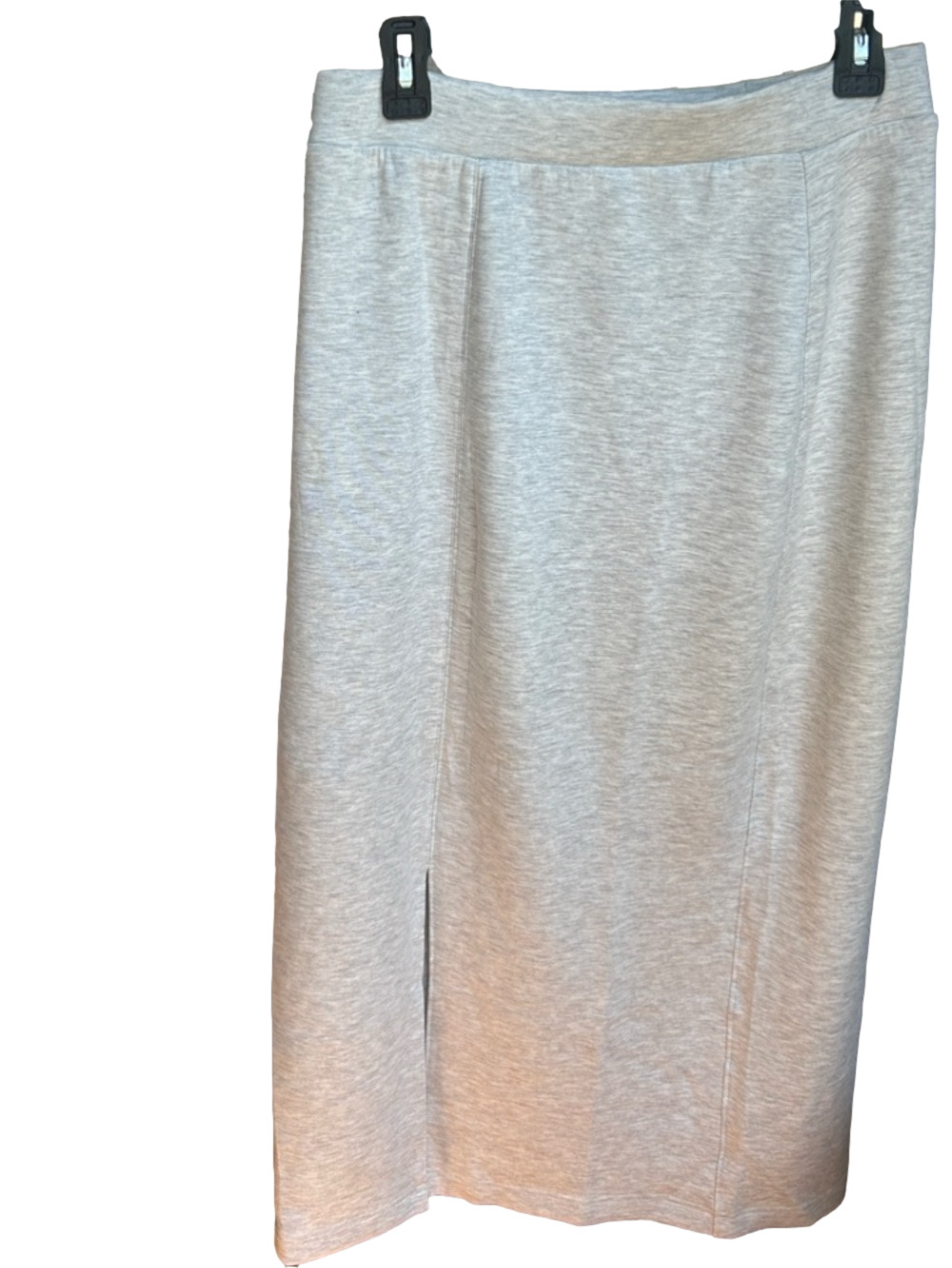 Lou & Grey Maxi Midi Skirt Size Medium Sporty Skirt Light Gray NEW